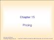 Marketing bán hàng - Chapter 15: Pricing