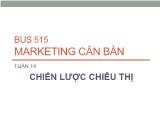 Marketing căn bản - Chiến lược chiêu thị