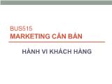 Marketing căn bản - Hành vi khách hàng