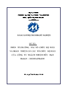 Phân tích công tác tổ chức bộ máy và hoàn thiện cơ cấu tổ chức bộ máy của công ty trách nhiệm hữu hạn hasan - Dermapharm