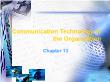 PR truyền thông - Chapter 13: Communication technology in the organization