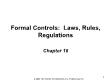 PR truyền thông - Chapter 16: Formal controls: laws, rules, regulations