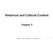 PR truyền thông - Chapter 3: Historical and cultural context