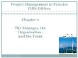 Quản lí dự án - Chapter 2: The manager, the organization, and the team