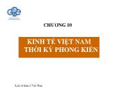 Quản lí nhà nước - Chương 10: Kinh tế Việt Nam thời kì phong kiến