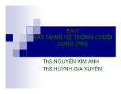 Quản trị kinh doanh - Bài 6: Xây dựng hệ thống chuỗi cung ứng