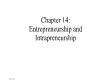 Quản trị kinh doanh - Chapter 14: Entrepreneurship and intrapreneurship