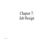 Quản trị kinh doanh - Chapter 7: Job design