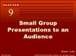 Quản trị kinh doanh - Small group presentations to an audience