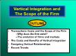 Quản trị kinh doanh - Vertical integration and the scope of the firm