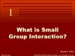 Quản trị kinh doanh - What is small group interaction