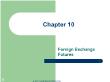 Tài chính doanh nghiệp - Chapter 10: Foreign exchange futures
