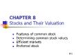 Tài chính doanh nghiệp - Chapter 8: Stocks and their valuation