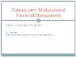 Tài chính doanh nghiệp - Finance 407: Multinational financial management - Tài chính doanh nghiệp - Finance 407: Multinational financial management - Topic 18: Global investing