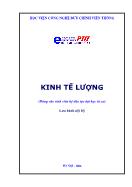 Tài liệu môn Kinh tế lượng