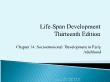 Tâm lý học - Chapter 14: Socioemotional development in early adulthood
