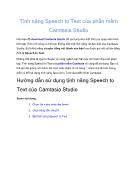 Thiết kế flash - Tính năng speech to text của phần mềm camtasia studio