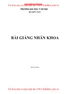 Bài giảng Nhãn khoa