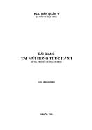 Bài giảng Tai mũi họng thực hành