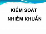 Kiểm soát nhiễm khuẩn