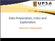 Xã hội học - Data preparation, entry and exploration