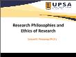 Xã hội học - Research philosophies and ethics of research
