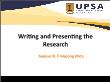 Xã hội học - Writing and presenting the research
