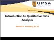 Xã hội học - Xã hội học - Introduction to qualitative data analysis