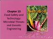 Y khoa, dược - Chapter 13: Food safety and technology: microbial threats and genetic engineering