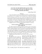 Các yếu tố ảnh hưởng đến sự hài lòng của khách du lịch tại các điểm du lịch ở thành phố Hồ Chí Minh