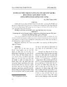 Đánh giá mức độ hài lòng của du khách nội địa đối với du lịch miệt vườn vùng đồng bằng sông Cửu Long