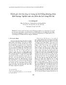 Đánh giá văn hóa ứng xử trong du lịch bằng phương pháp định lượng: Nghiên cứu các điểm du lịch vùng Bắc bộ