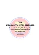 Final asean green hotel standard