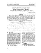 Nghiên cứu tiềm năng tự nhiên phục vụ phát triển du lịch theo hướng bền vững ở tỉnh Đồng Tháp