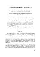 Về những cấu trúc thủy động lực đặc thù gây xói lở - Bồi tụ tại dải ven bờ nam Trung Bộ