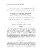 Application of pre-Ozonation for removal of disinfection by- products pre-cursor from Saigon river water - Bui Thi Thanh Loan