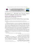 Development of a Web-GIS based Decision Support System for earthquake warning service in Vietnam
