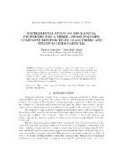 Experimental study on mechanical properties for a three - Phase polymer composite reinforced by glass fibers and titanium oxide particles