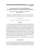 Extraction of polysaccharides from lingzhi by ultrasonic-Assisted enzymatic method - Tran Quoc Hoa