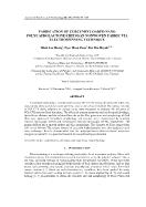 Fabrication of curcumin loaded nano polycaprolactone/chitosan nonwoven fabric via electrospinning technique - Minh Son Hoang