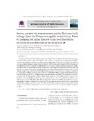 Inverse analysis for transmissivity and the Red river bed's leakage factor for Pleistocene aquifer in Sen Chieu, Hanoi by pumping test under the river water level fluctuation