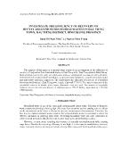 Investigate the efficiency of recovery of recyclables from household wastes in Dau Tieng town,Dau Tieng district, Binh Duong province