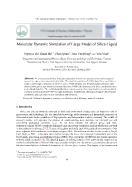 Molecular Dynamic Simulation of Large Model of Silica Liquid - Nguyen Thi Thanh Ha