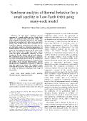 Nonlinear analysis of thermal behavior for a small satellite in Low Earth Orbit using many-Node model