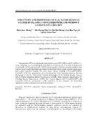 Structure and properties of fe3o4 nanoparticles coated by pla-Peg copolymer with and without loading of curcumin - Phan Quoc Thong