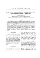 Study on the chemistry and antimicrobial activity of psychotria reevesii wall. (rubiaceae)