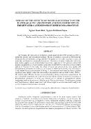 Survey of the effects of neem leaf extract on the water quality and phytoplankton community in freshwater catfish pond in Binh Duong province - Nguyen Thanh Binh