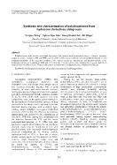 Synthesis and characterization of polythiophenes from hydrazone derivatives sidegroups - Vu Quoc Trung