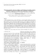 Thermal properties, thermo-Oxidation and UV-thermo-humidity complex stability of polyethylene/modified fly ash/ultraflow composites