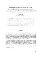 Trữ lượng tức thời và phân bố nguồn lợi cá chỉ vàng (selaroides leptolepis) ở vùng biển phía nam Việt Nam dựa trên kết quả ðiều tra bằng phương pháp thủy âm